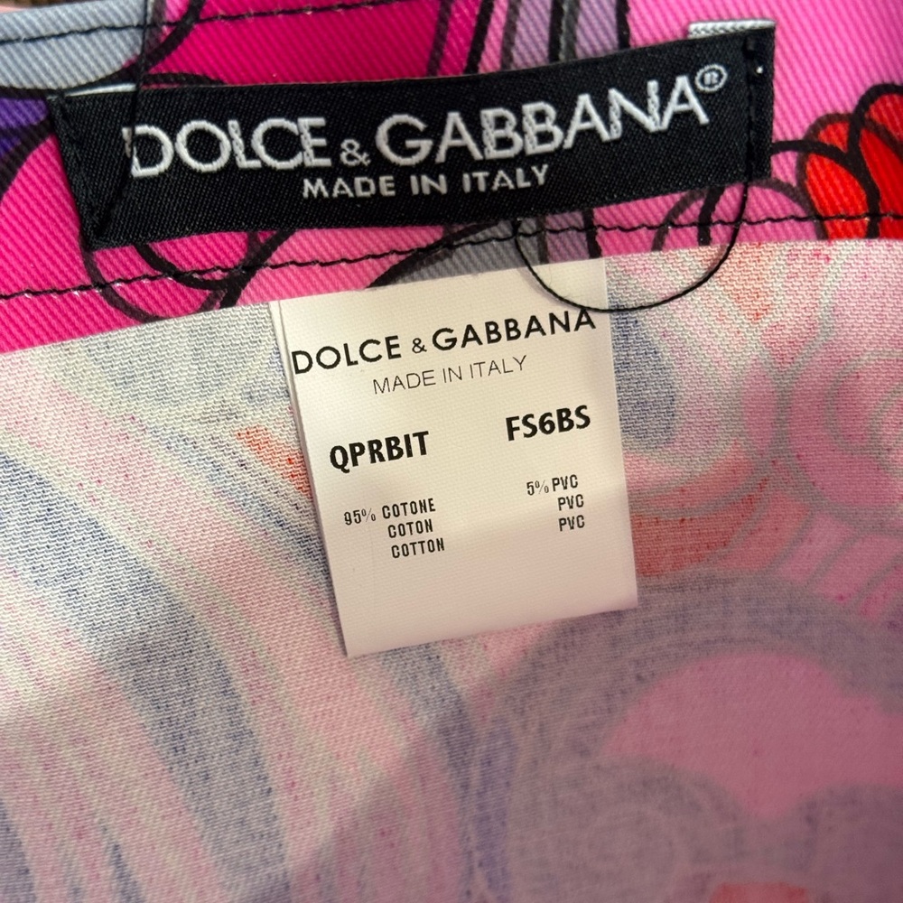 Dolce‎ & Gabbana Small Shopping Tote NWT. 3D Psychedelic Clouds 2022 - Picture 11 of 15